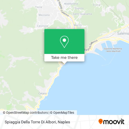 Spiaggia Della Torre Di Albori map