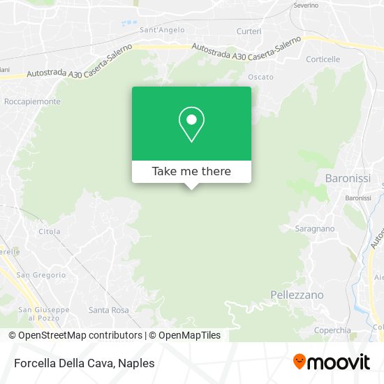 Forcella Della Cava map