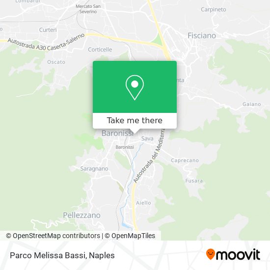 Parco Melissa Bassi map