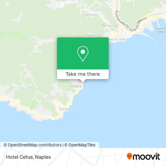 Hotel Cetus map