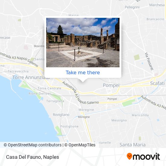 Casa Del Fauno map