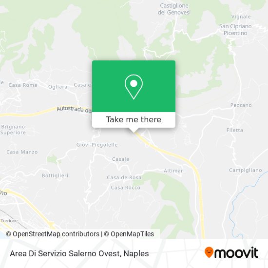 Area Di Servizio Salerno Ovest map