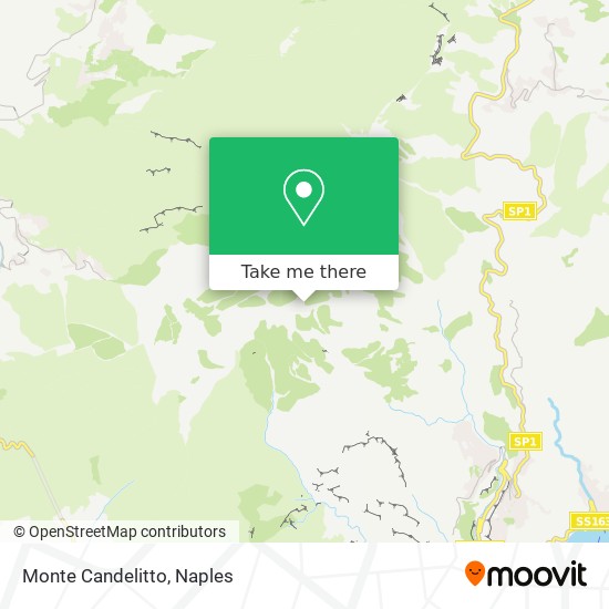 Monte Candelitto map