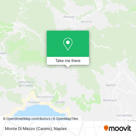 Monte Di Mezzo (Canino) map