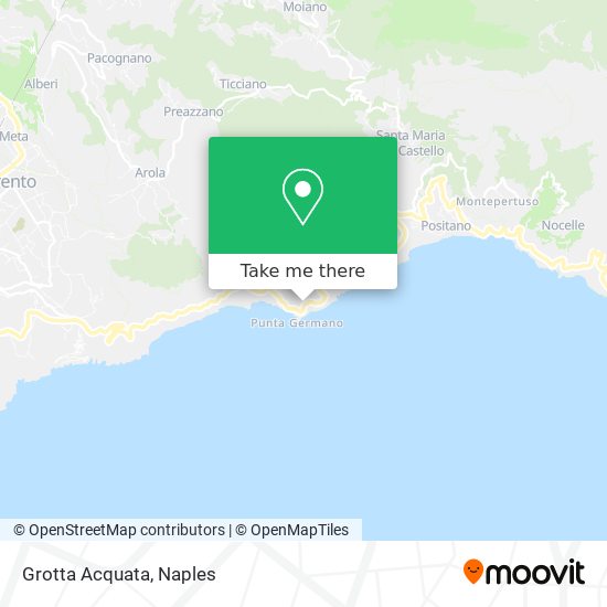 Grotta Acquata map