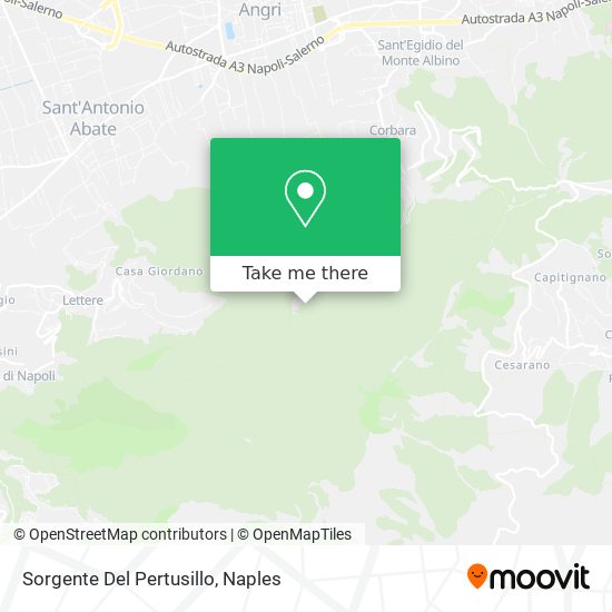 Sorgente Del Pertusillo map