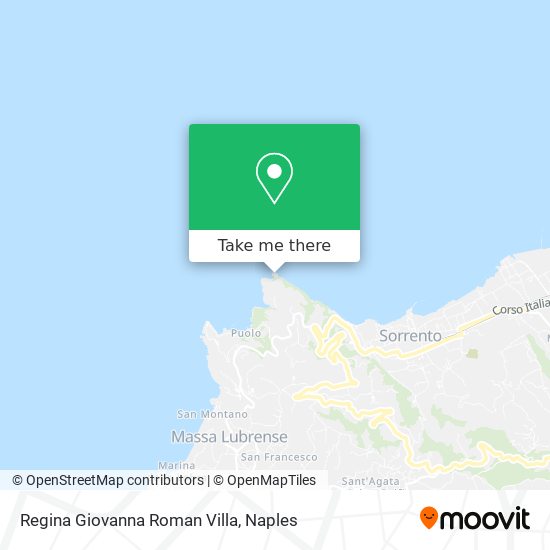 Regina Giovanna Roman Villa map