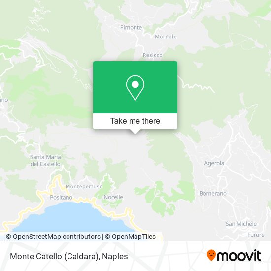 Monte Catello (Caldara) map