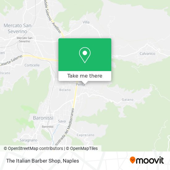 The Italian Barber Shop map