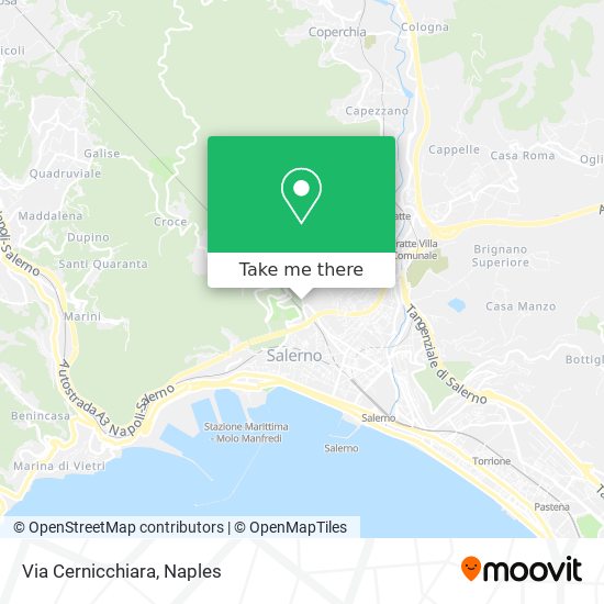 Via Cernicchiara map