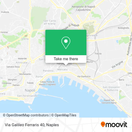 Via Galileo Ferraris  40 map
