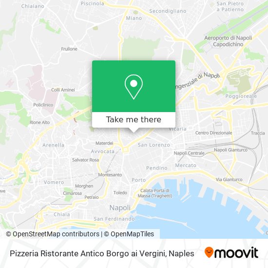 Pizzeria Ristorante Antico Borgo ai Vergini map