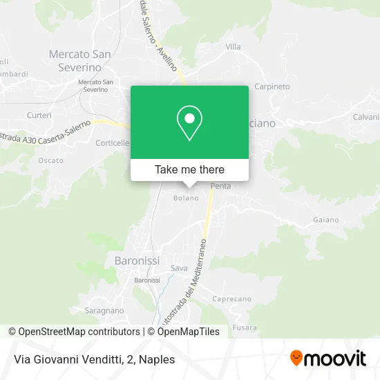 Via Giovanni Venditti, 2 map