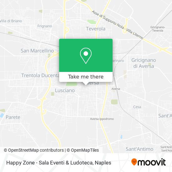 Happy Zone - Sala Eventi & Ludoteca map