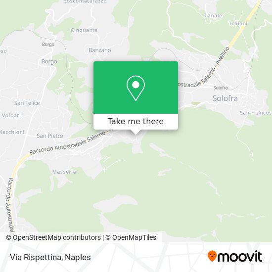 Via Rispettina map