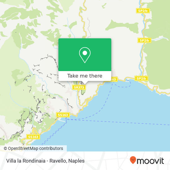 Villa la Rondinaia - Ravello map