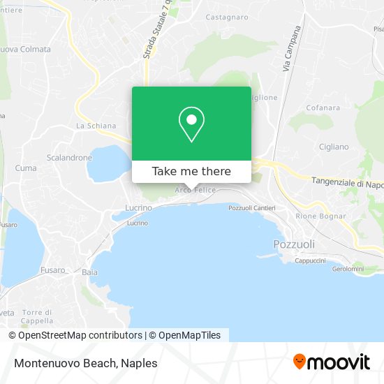 Montenuovo Beach map