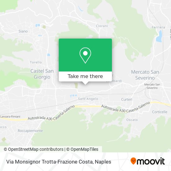 Via Monsignor Trotta-Frazione Costa map