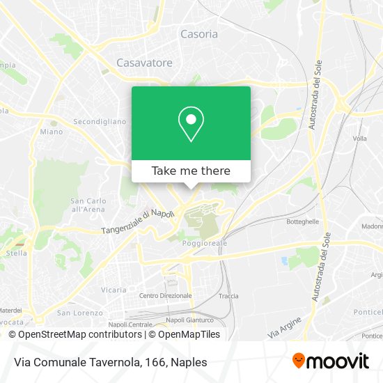 Via Comunale Tavernola, 166 map