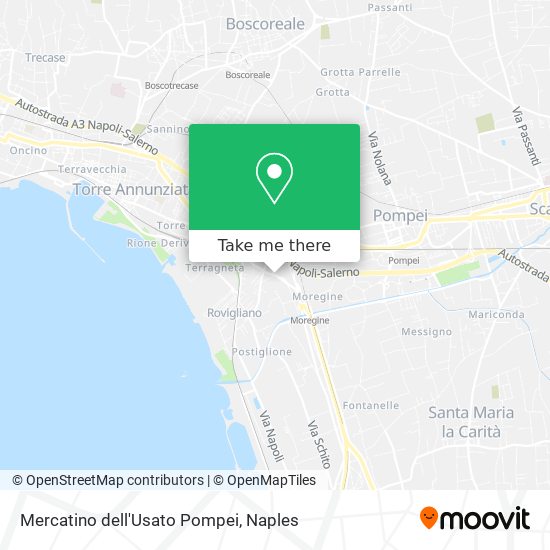 Mercatino dell'Usato Pompei map