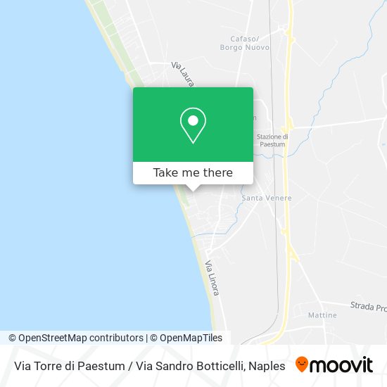 Via Torre di Paestum / Via Sandro Botticelli map