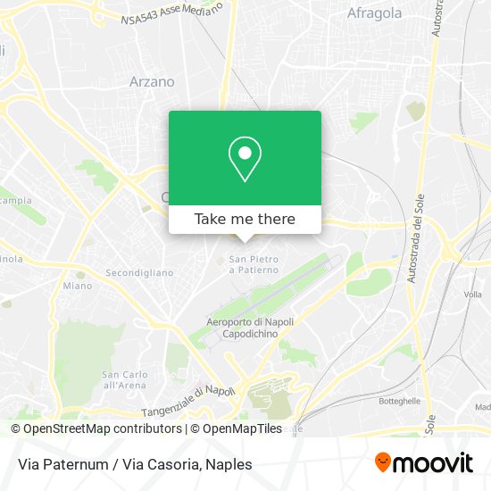 Via Paternum / Via Casoria map