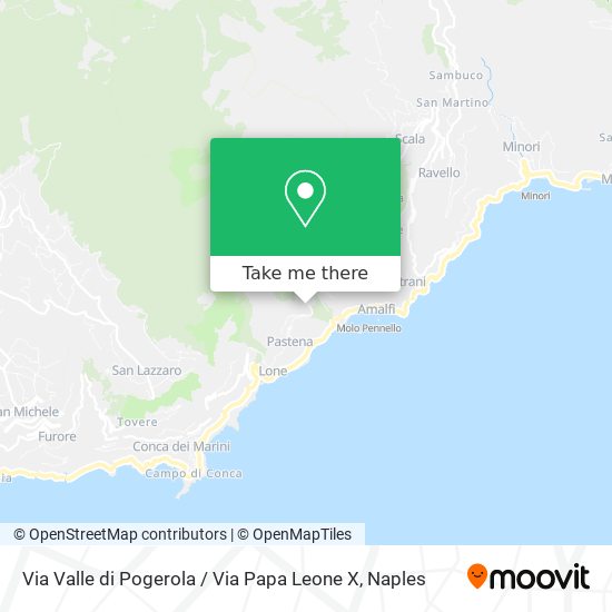 Via Valle di Pogerola / Via Papa Leone X map