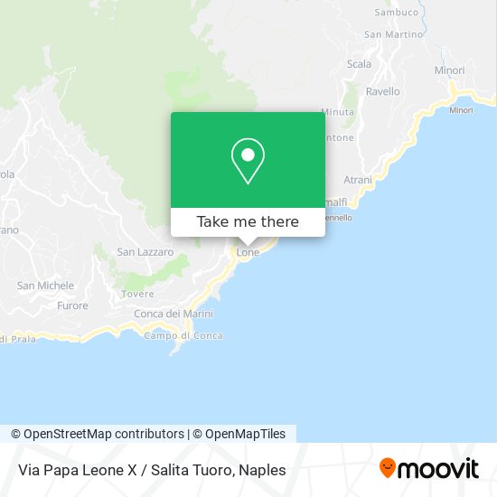 Via Papa Leone X / Salita Tuoro map