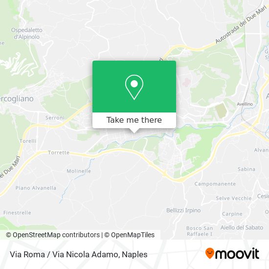 Via Roma / Via Nicola Adamo map