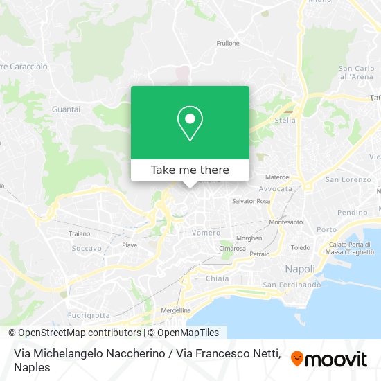 Via Michelangelo Naccherino / Via Francesco Netti map