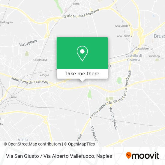 Via San Giusto / Via Alberto Vallefuoco map