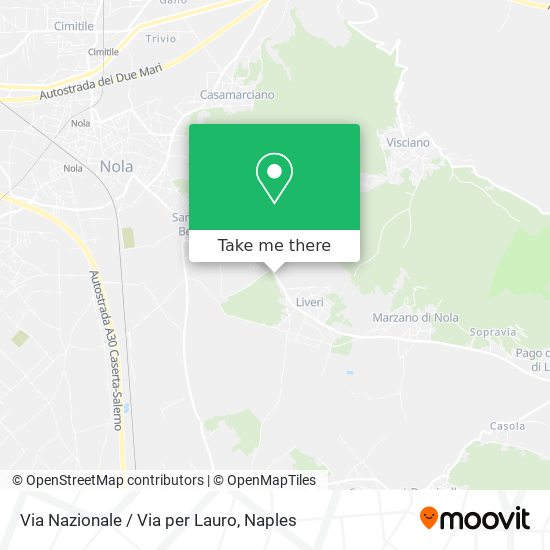 Via Nazionale / Via per Lauro map