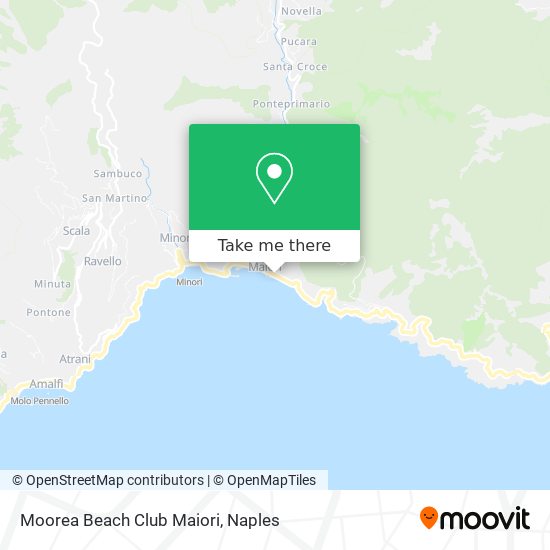 Moorea Beach Club Maiori map