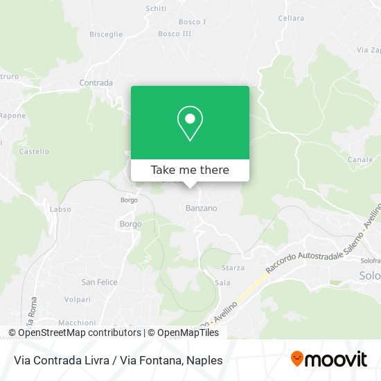 Via Contrada Livra / Via Fontana map