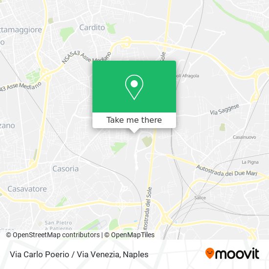 Via Carlo Poerio / Via Venezia map