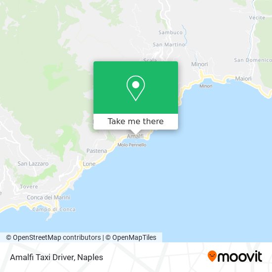 Amalfi Taxi Driver map