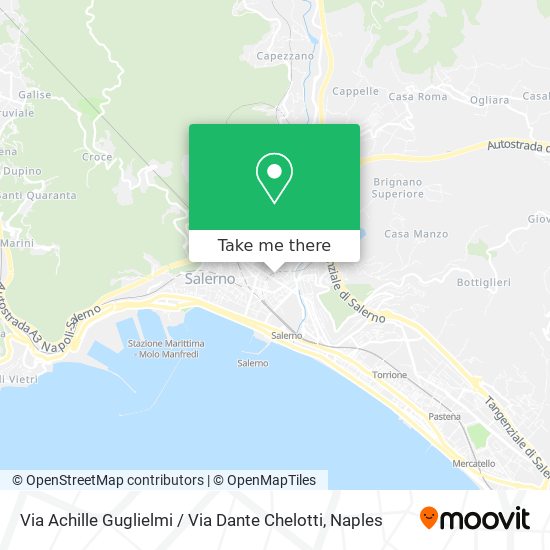 Via Achille Guglielmi / Via Dante Chelotti map