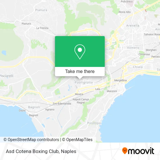Asd Cotena Boxing Club map