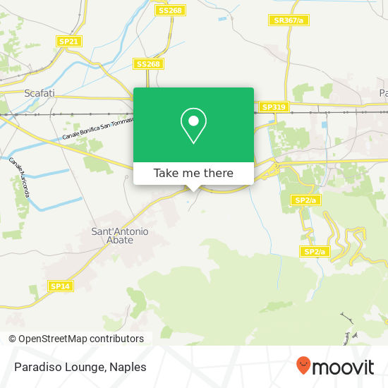 Paradiso Lounge map