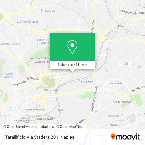 Tarallificio Via Stadera 201 map