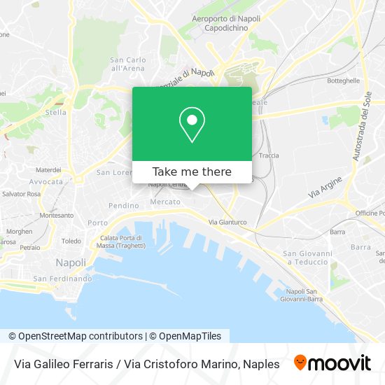 Via Galileo Ferraris / Via Cristoforo Marino map