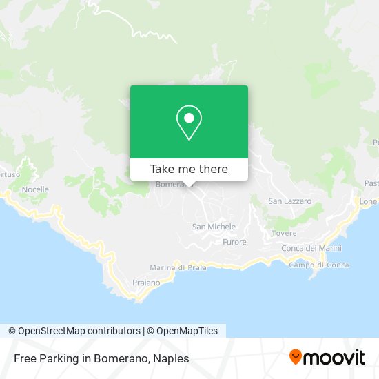 Free Parking in Bomerano map