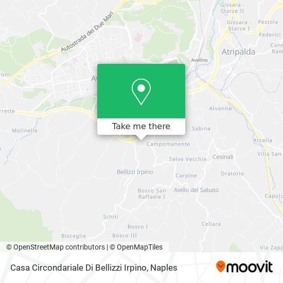Casa Circondariale Di Bellizzi Irpino map