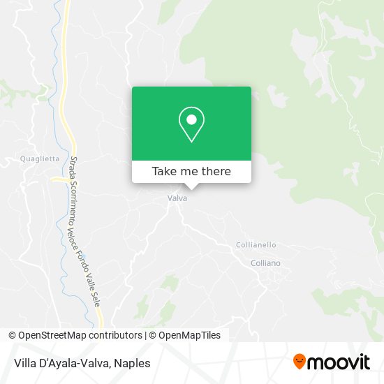 Villa D'Ayala-Valva map