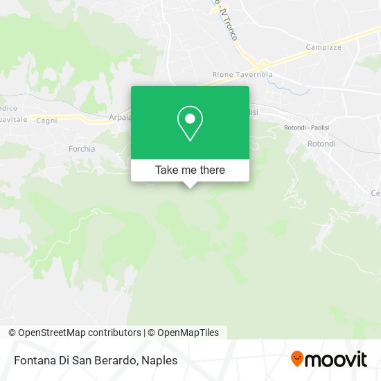 Fontana Di San Berardo map