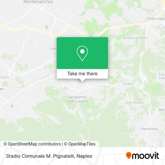Stadio Comunale M. Pignatelli map
