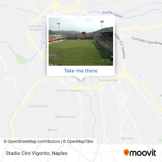 Stadio Ciro Vigorito map