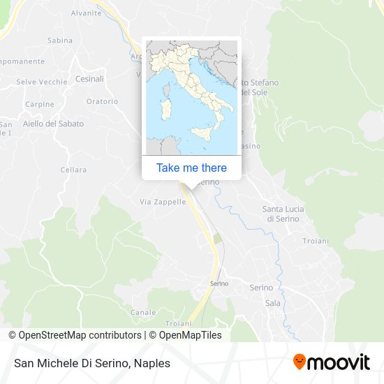 San Michele Di Serino map