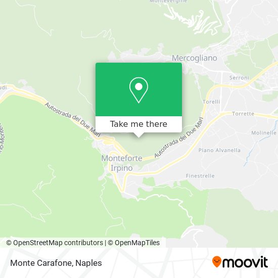 Monte Carafone map