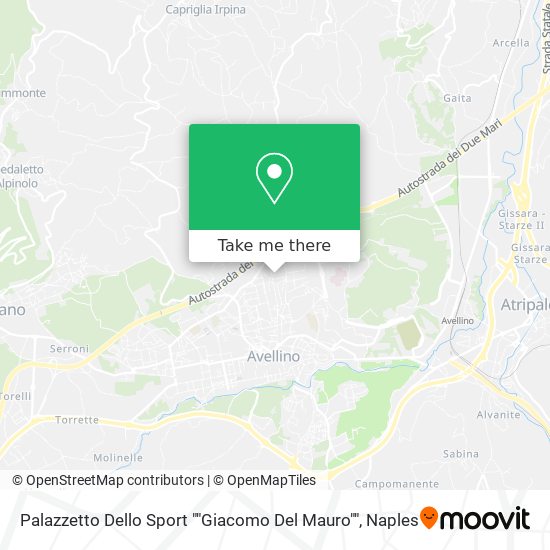 Palazzetto Dello Sport ""Giacomo Del Mauro"" map